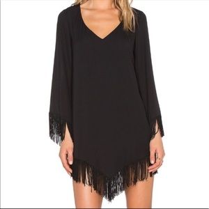 NWT Show Me Your MuMu Black Fringe Dress